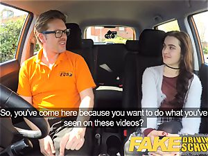 faux Driving school stunning nasty fresh learner has surprise